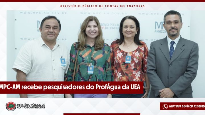 MPC-AM recebe pesquisadores do ProfÁgua da UEA